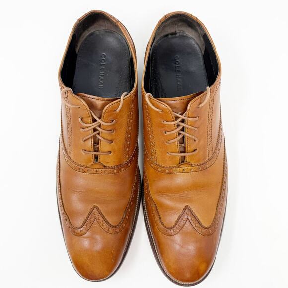 Cole Haan Williams Leather Wingtip Oxford Dress Shoes Brown Men\'s 13 main image 7